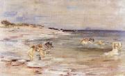 Bathing Girls,White Bay Cantire(Scotland) William Mctaggart